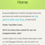 Das mobile Design von pe-home.de